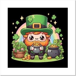 Cute Leprechaun Posters and Art